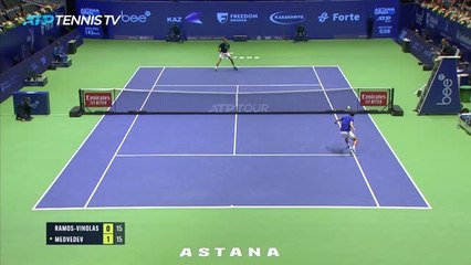 Astana - Medvedev en toute décontraction