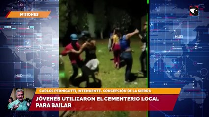 Jóvenes utilizaron el cementerio local para bailar