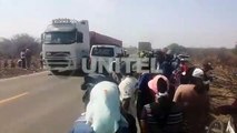 Dan cuarto intermedio en el bloqueo instalado en la vía a Argentina