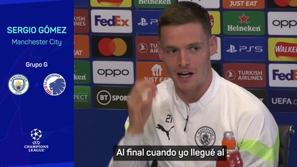 Sergio Gómez: “Es un sueño entrenar con Pep Guardiola”