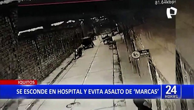 Iquitos: Marcas intentan asaltar a mujer, pero ella se esconde en hospital