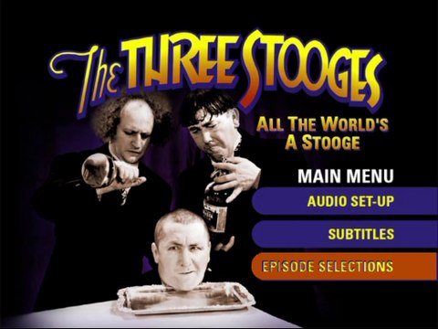 Opening to The Three Stooges: All The World's a Stooge 2000 DVD (HD)