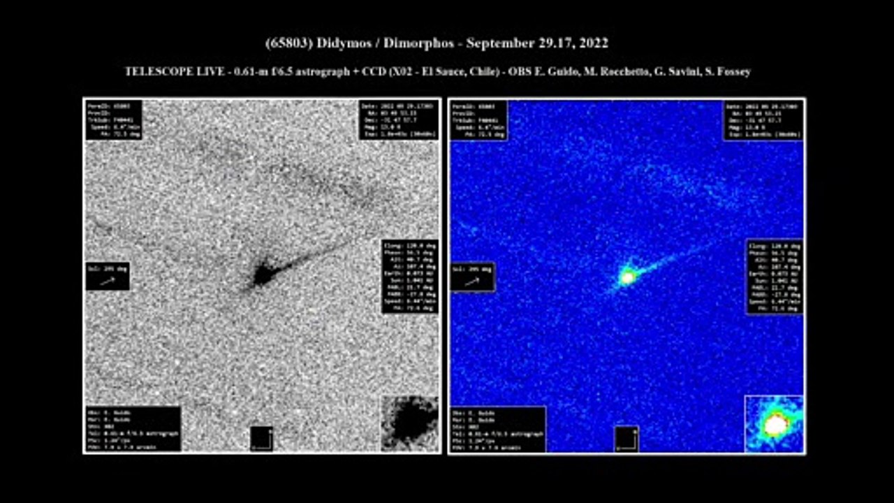 DART: choque pode ter "transformado" asteroide em cometa