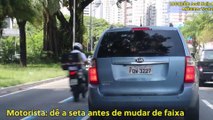 Faixa exclusiva para motos reduz acidentes e o trânsito em SP