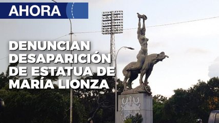 Denuncian desaparicion de estatua de María Lionza - 04Oct - Ahora