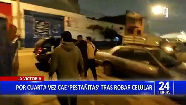 La Victoria: Capturan por cuarta vez a pestañitas tras robar celular