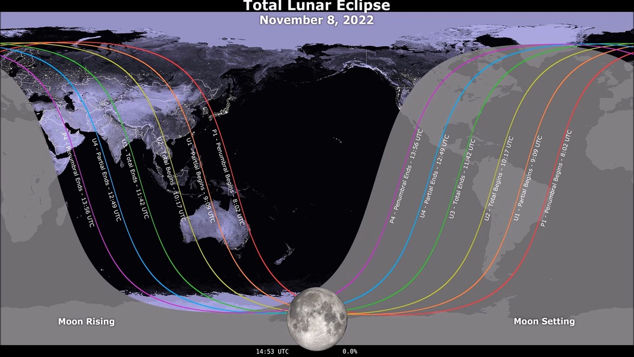 Where Will the November 8th Lunar Eclipse Be Visible