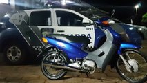 Moto com registro de furto é recuperada pela GM no Conjunto Abelha; um indivíduo foi detido