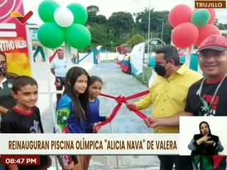 Gobierno de Trujillo inauguró piscina olímpica “Alicia Nava” en Valera