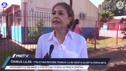 Palotina recebe onibus lilas