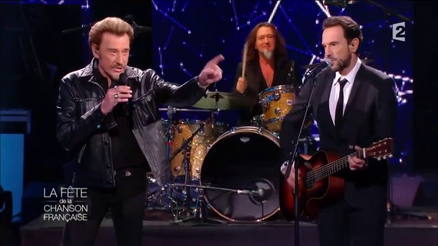 Johnny Hallyday & Gérald de Palmas - J'ai pleuré sur ma guitare ( Tv 2016 )