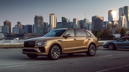 The new Bentley Bentayga EWB Azure Design in Camel