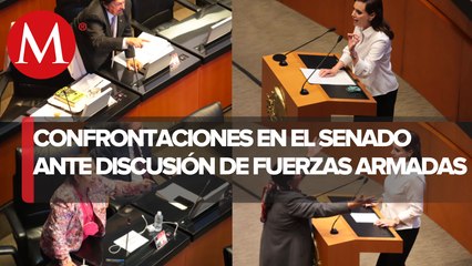 Tải video: Entre descalificaciones, arranca discusión de prórroga de Fuerzas Armadas en Senado