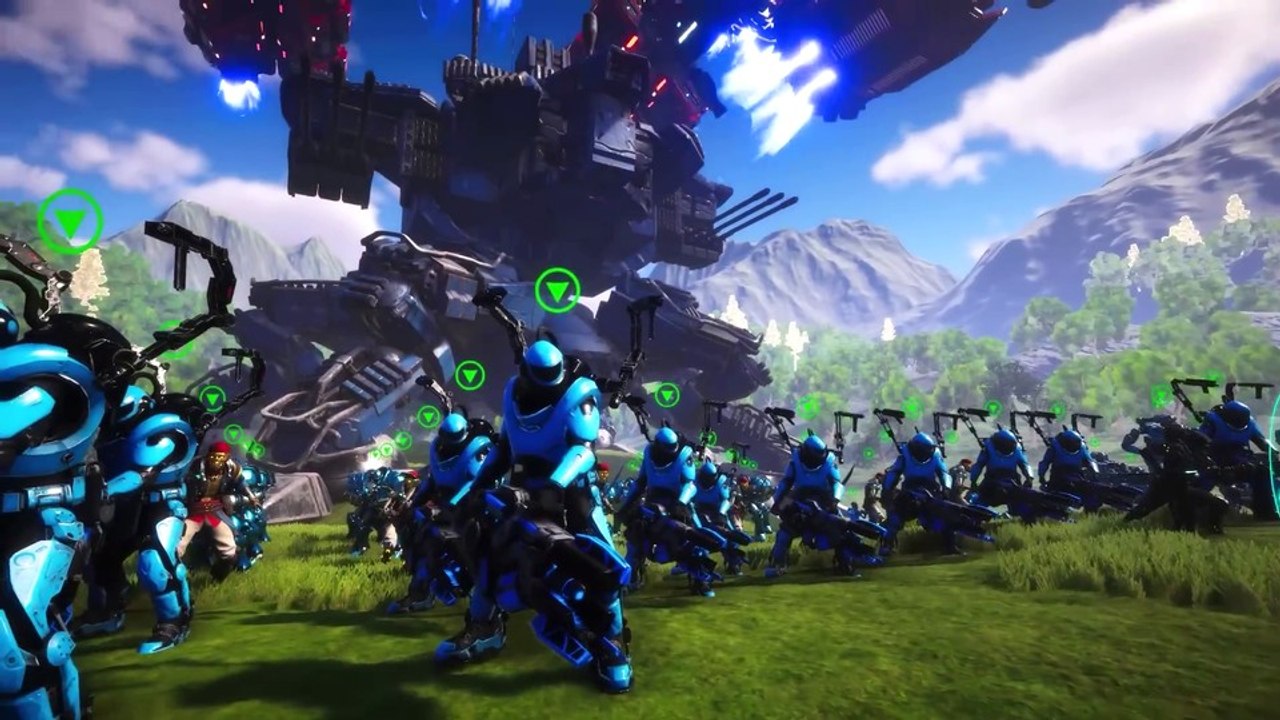 Efas protzt mit gigantischen belagerungsschlachten auf fremden planeten