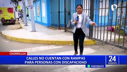 Chorrillos: calles no cuentan con rampas para personas con discapacidad