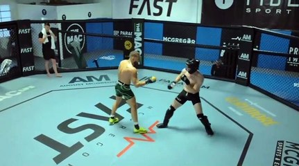 CONOR MCGREGOR FIGHTING IN TRAINING