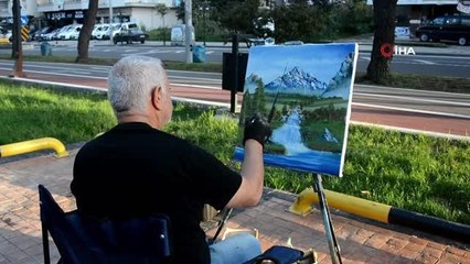 50 yıldır hayallerini tuvale resmediyor