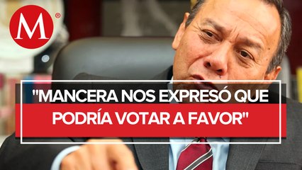 PRD no acompañará plan militar en el Senado, sólo Mancera: Zambrano