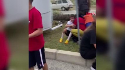 KONTROLDEN ÇIKAN ÖĞRENCİ SERVİSİ DEVRİLDİ