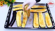 حضري الباذنجان بهذه الطريقة وبدون قلي ب 3 حبات باذنجان فقط مقبلات بالباذنجان وجبة فطور يومي او عشاء