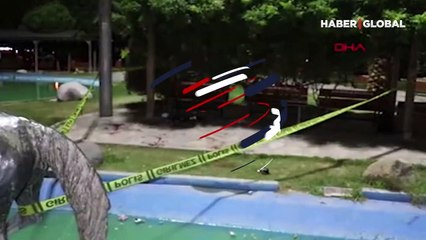 Parkta köpek kavgası kanlı bitti! Cam şişe ile boğazı kesildi