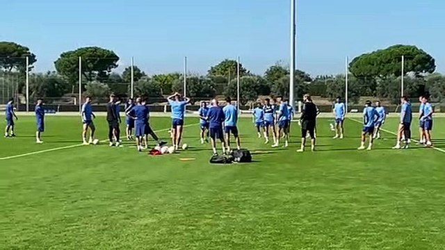 Sturm Graz - Lazio, rifinitura a Formello alla vigilia del match