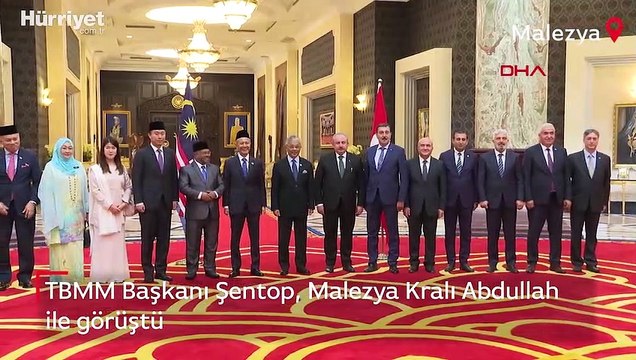 TBMM Başkanı Şentop, Malezya Kralı Abdullah ile görüştü