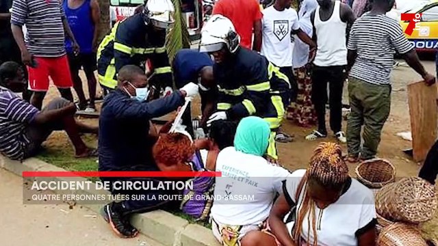 Drame à Grand-Bassam : 4 morts dans un accident de la route