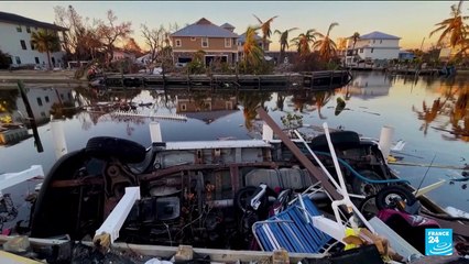 Biden heads into Florida hurricane clean-up zone and opponent's territory