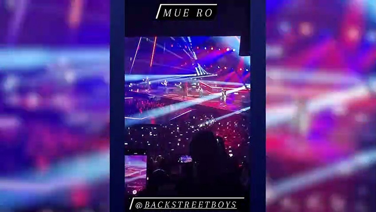 Paula Echevarría y Miguel Torres lo dan todo en el concierto de Backstreet Boys