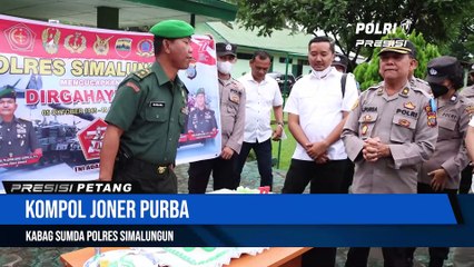 Polisi Simalungun Beri Kejutan Kepada TNI Di HUT Ke-77 Tahun 2022