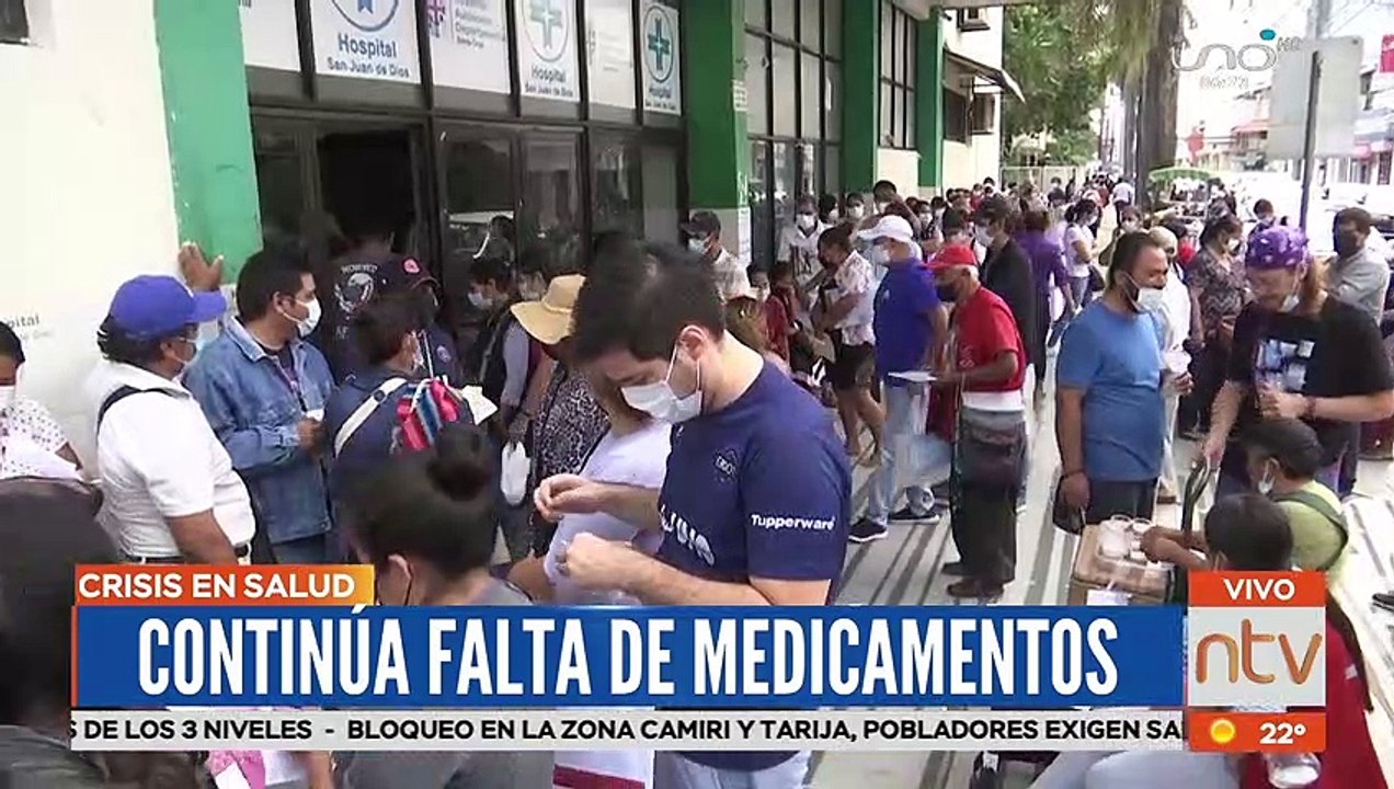 Lamentable situación en el hospital San Juan de Dios. La crisis de salud por falta medicamentos e insumos médicos provoca angustia y desesperación en la población.