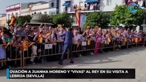 Ovación a Juanma Moreno y vivas al Rey en su visita a Lebrija (Sevilla)