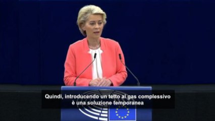 Gas, von der Leyen: Ok a "price cap", ma con forniture sicure