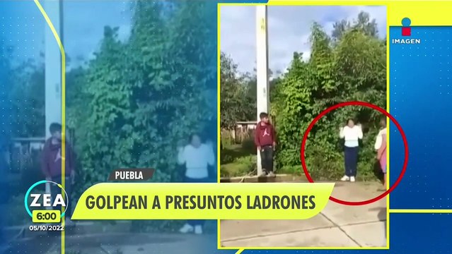 VIDEO: Golpean a presuntos ladrones en Puebla