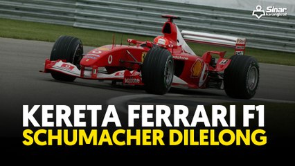 Kereta Ferrari F1 Schumacher dilelong