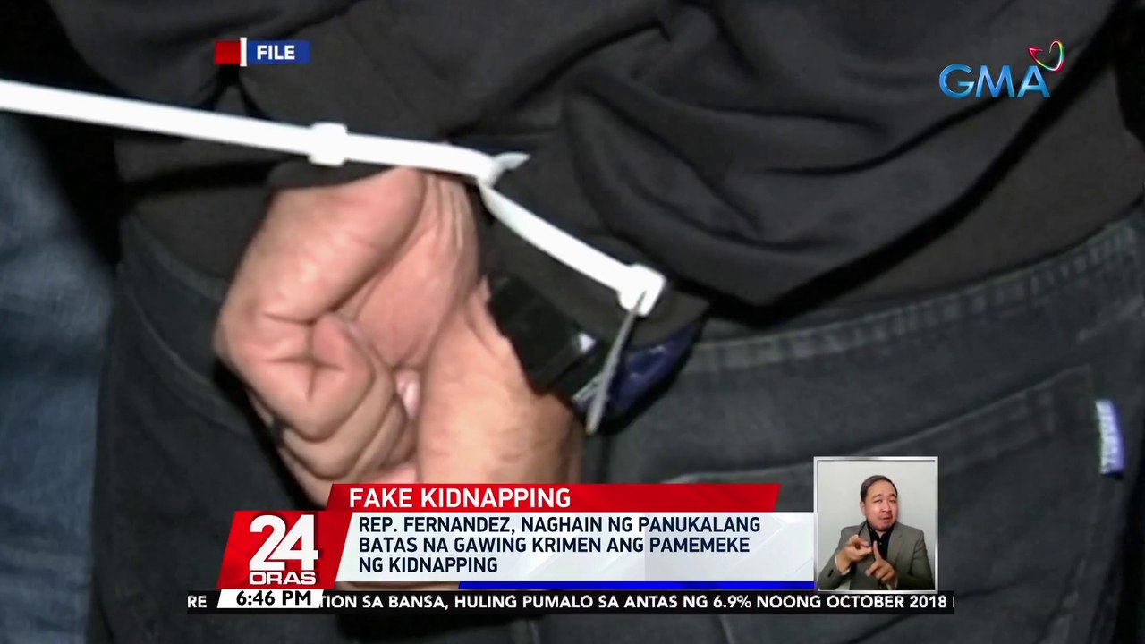 Rep. Fernandez, naghain ng panukalang batas na gawing krimen ang pamemeke ng kidnapping | 24 Oras