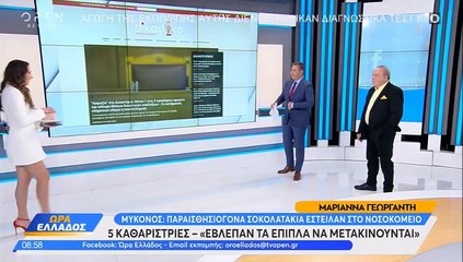 Τα σοκολατάκια… από τη Μύκονο που κέρασε η Μαριάννα Γεωργαντή τους παρουσιαστές του «Ώρα Ελλάδος»