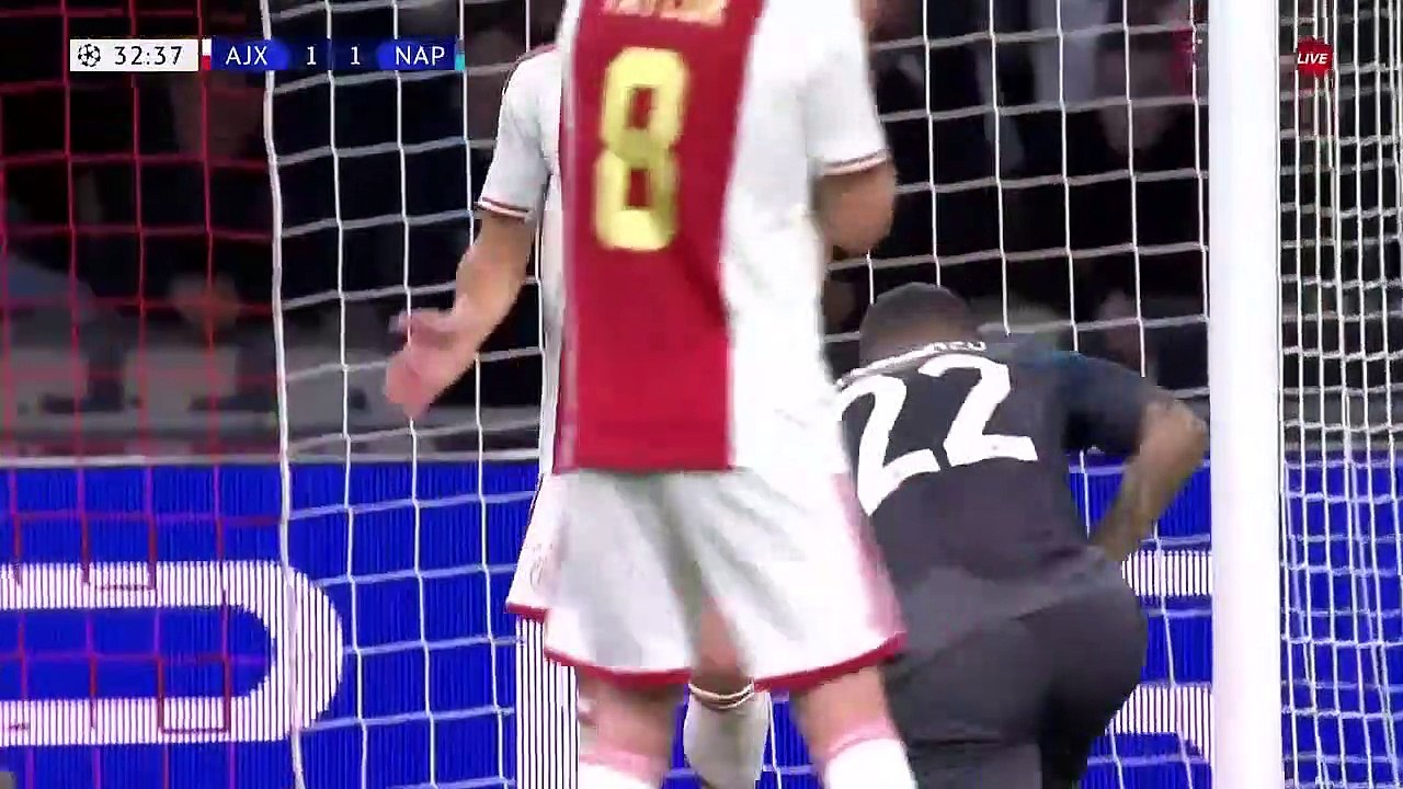 Ajax 1-6 Napoli Europe Champions League Match H...