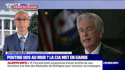 Ukraine: pour le directeur de la CIA, un "Poutine acculé peut être dangereux et imprudent"