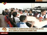 1.100 alumnos del Complejo Educativo Fermín Toro contarán con el Programa de Alimentación Escolar