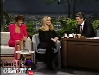 RARE - Whitney Houston & Olivia Newton-John - Tonight Show 1990