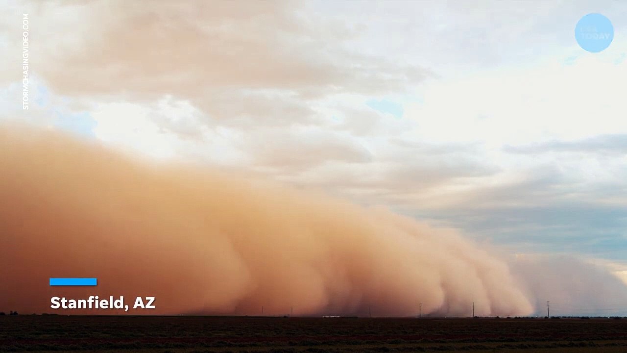 Near-zero visibility in Arizona as dust storm hits _ USA TODAY - video ...
