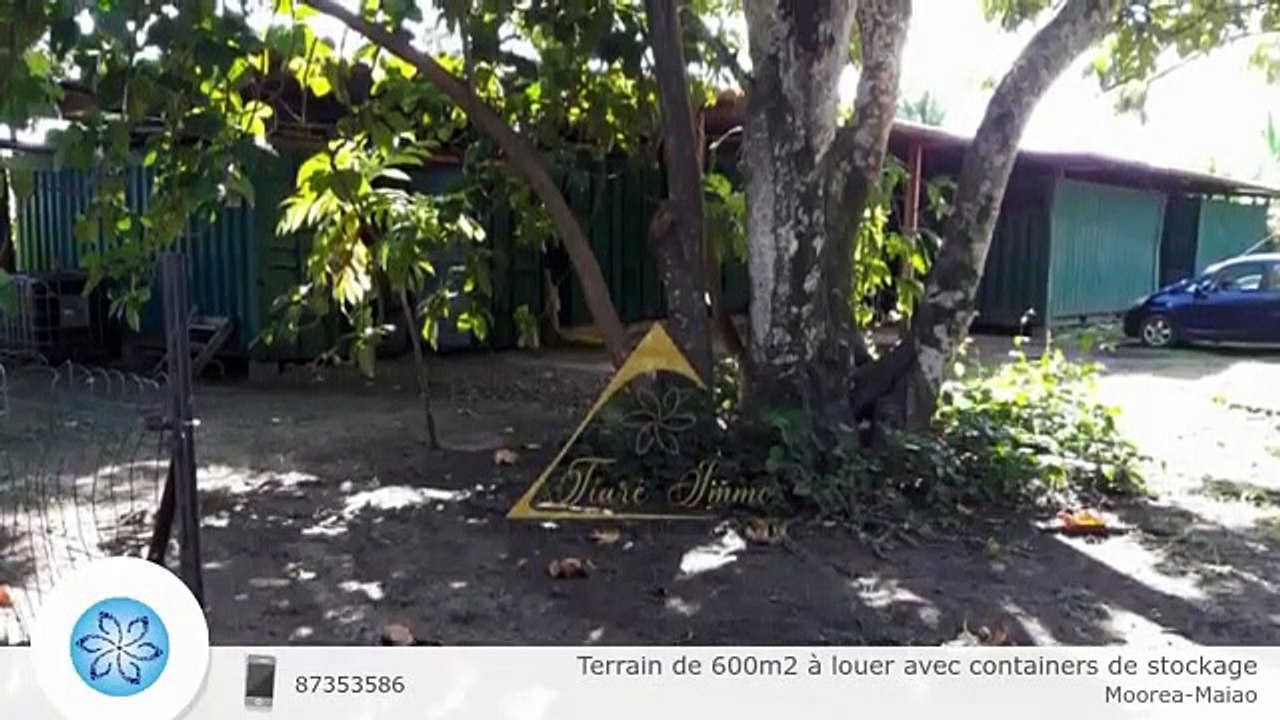 Terrain de 600m2 à louer avec containers de stockage