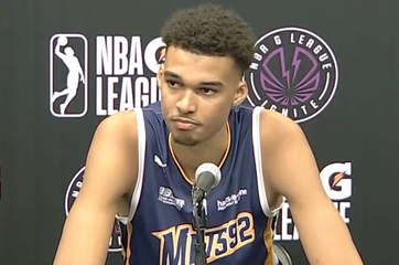Victor Wembanyama's Postgame Media Availability