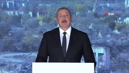 Azerbaycan Cumhurbaşkanı Aliyev: "Azerbaycan düşmanlığı, nefreti sona erdirmek ve yeni bir barış sayfası açmak istiyor""Laçın Uluslararası...
