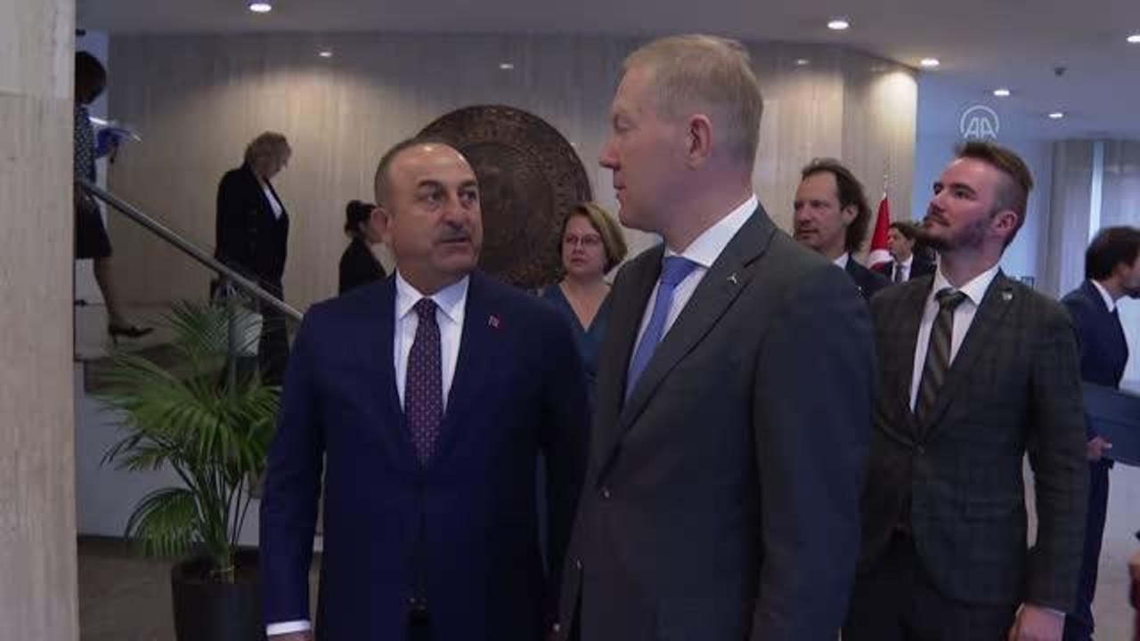 Çavuşoğlu, Estonya Parlamentosu Dışişleri Komisyonu Başkanı Mihkelson ve Dışişleri Komisyonu üyelerini kabul etti