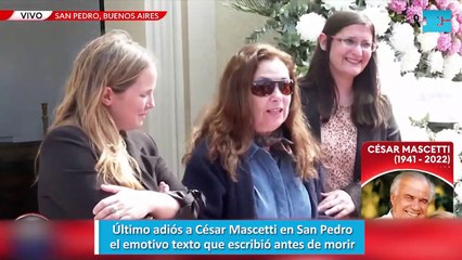 Descargar video: Último adiós a César Mascetti en San Pedro el emotivo texto que escribió antes de morir