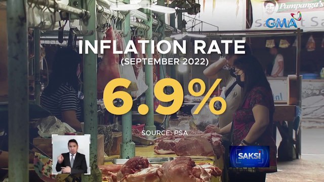 Inflation rate nitong setyembre, tumaas sa 6.9%; PSA, nagbabalang posible itong magpatuloy sa mga susunod na buwan | Saksi