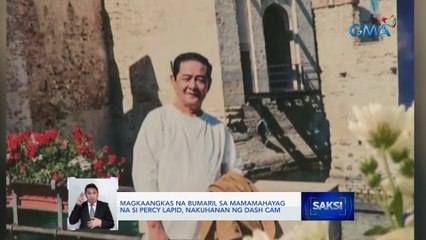Magkaangkas na bumaril sa mamamahayag na si Percy Lapid, nakuhanan ng dash cam | Saksi